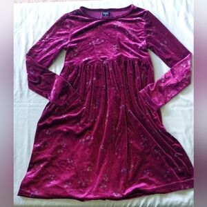 ‼️5 items for $8‼️GAP Velvet Kids Dress in Deep Magenta